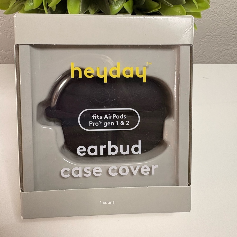 Heyday Black Earbud Case Cover for AirPods Pro